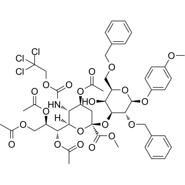 Neu5Troc[1Me,4789Ac]α(2-3)Gal[26Bn]-β-MP 610763-72-9